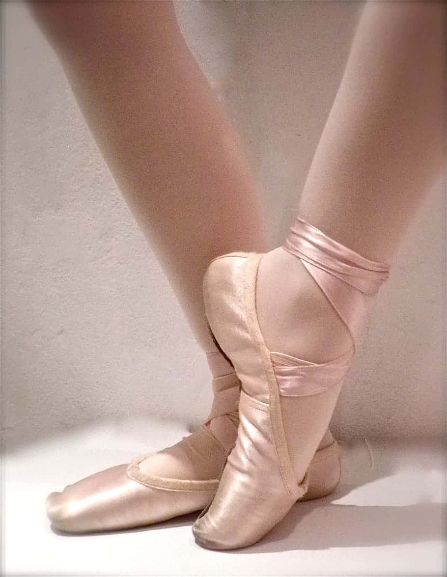 Pointe Shoes Clear Stockings Wallpaper