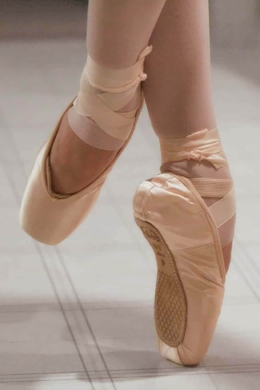 Pointe Shoes Tiny Feet Wallpaper
