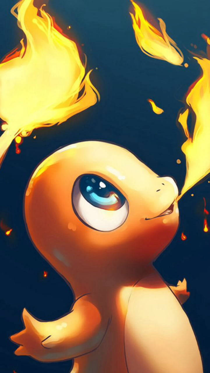 Pokémon Hd Charmander Breathing Fire Wallpaper