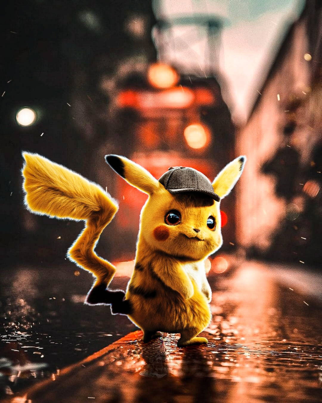 Pokémon Hd Pikachu In The City Wallpaper