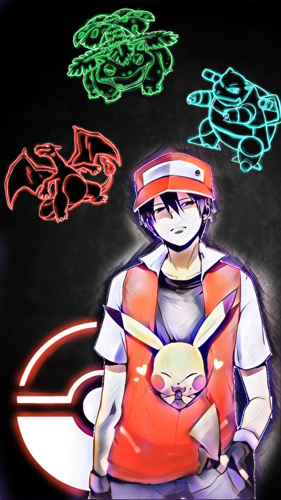 Pokemon Phone Red Starters Wallpaper