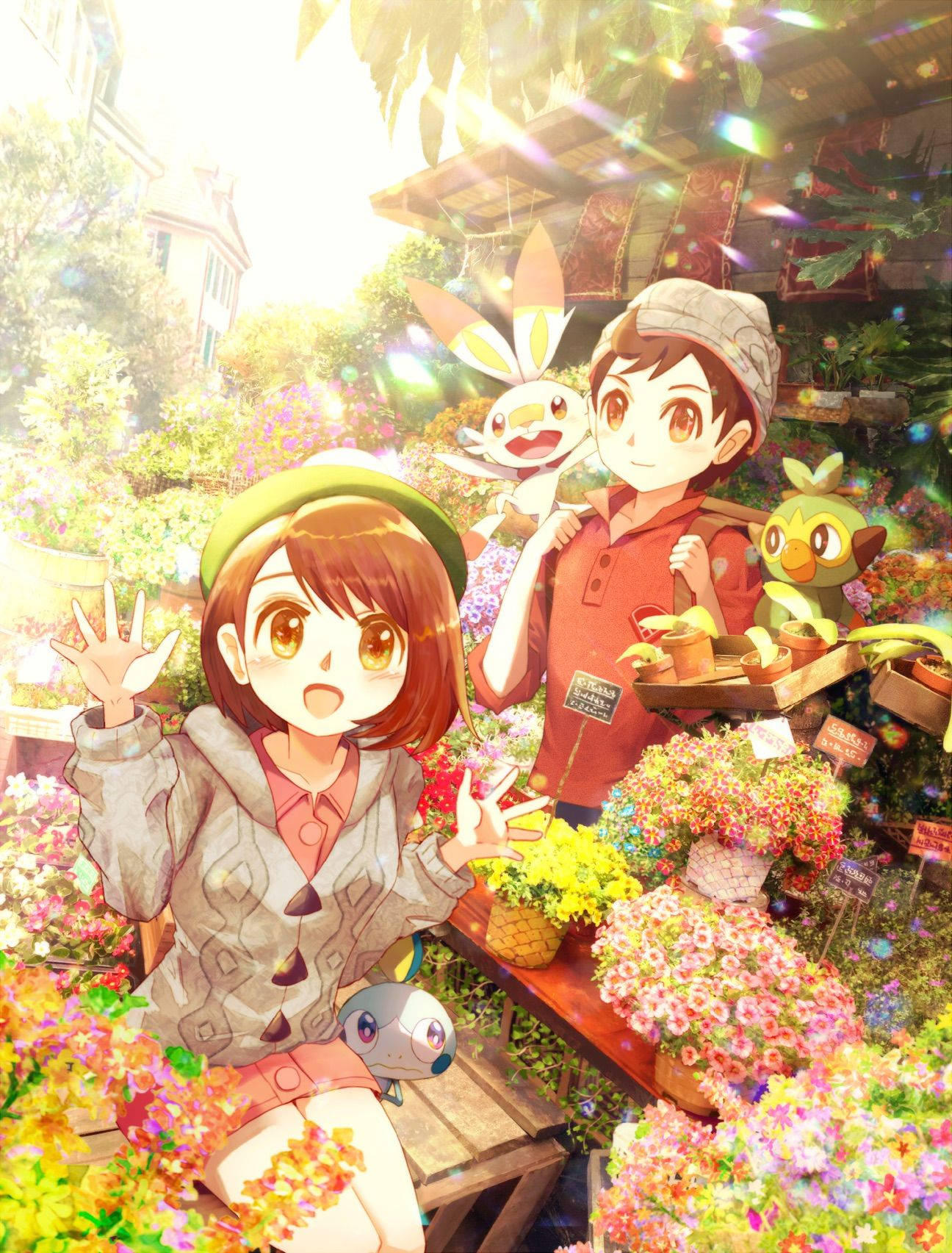 Pokémon Sword And Shield Gloria And Victor Wallpaper