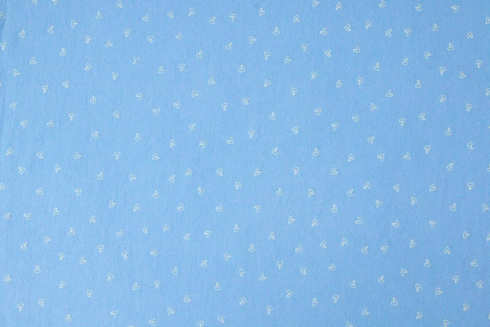 Polka Dot Hearts In Blue Wallpaper