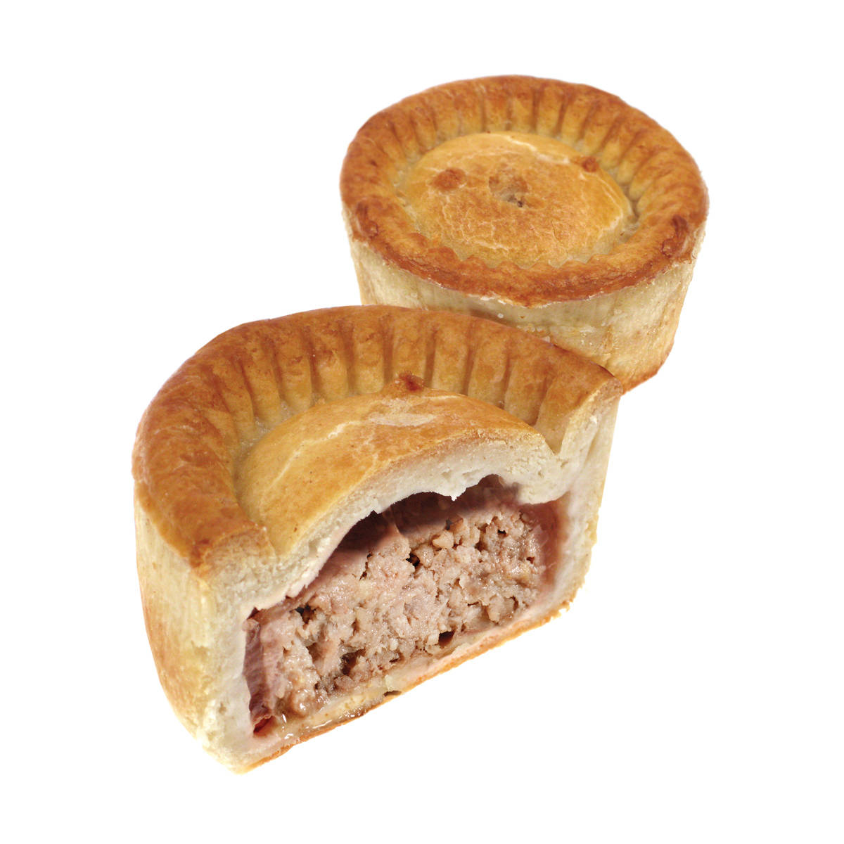 Pork Pie Isolated White Background Wallpaper