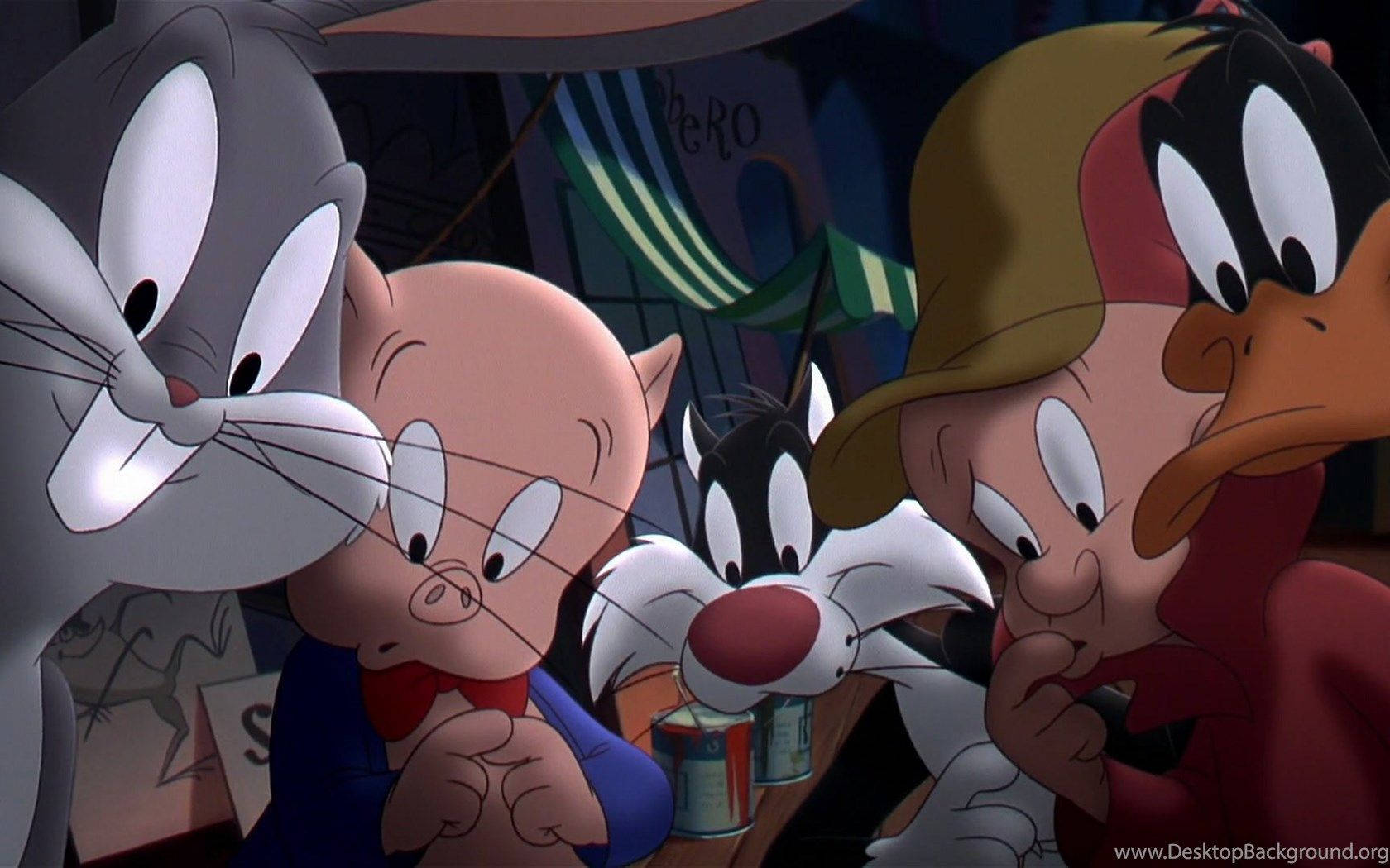 Porky Pig And Looney Tunes Characters Wallpaper