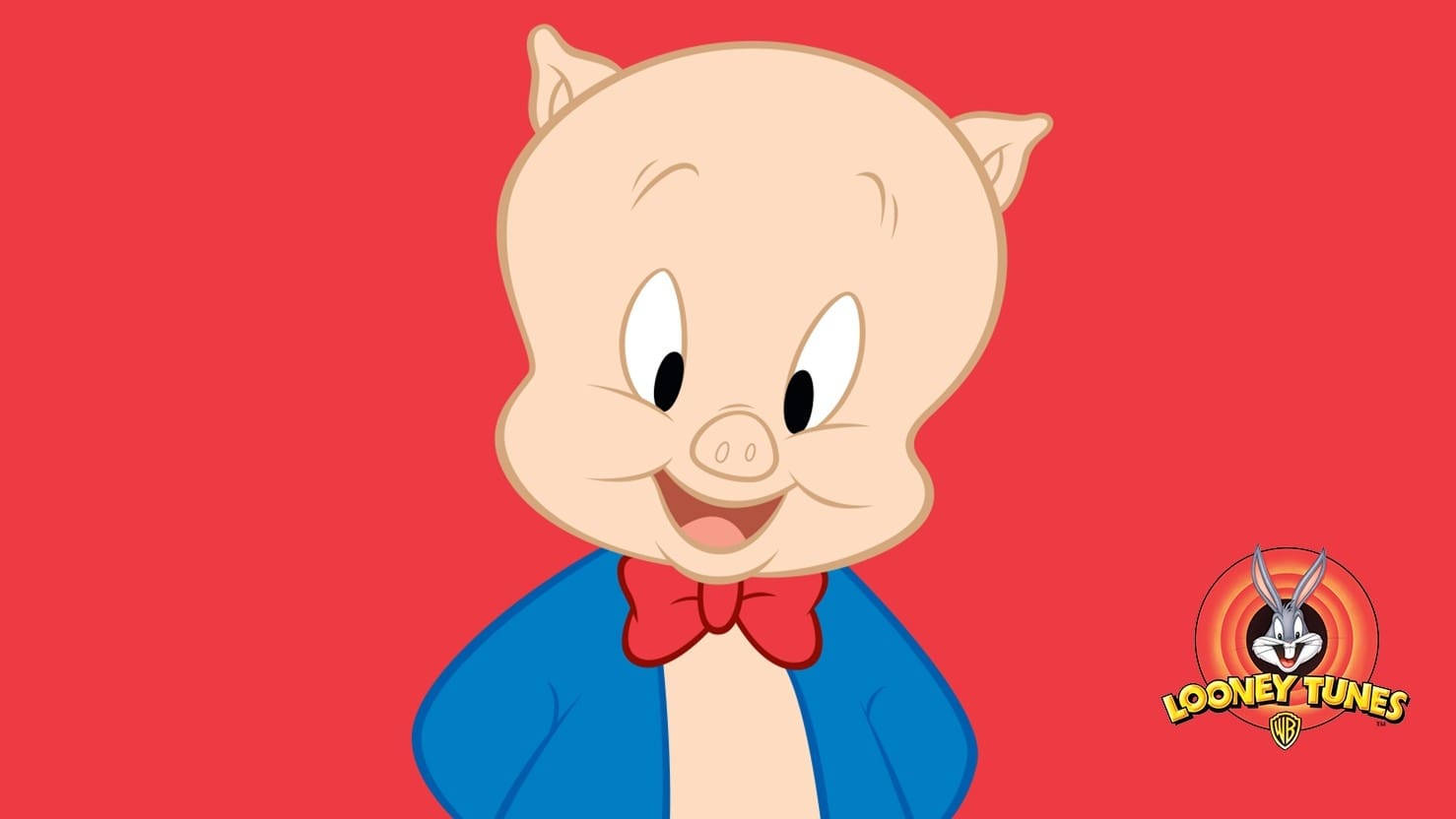 Porky Pig Solo Red Poster Wallpaper