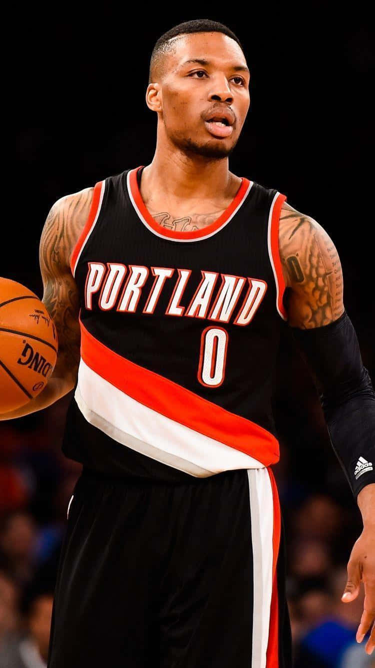 Portland Basketball Player Action Shot Wallpaper