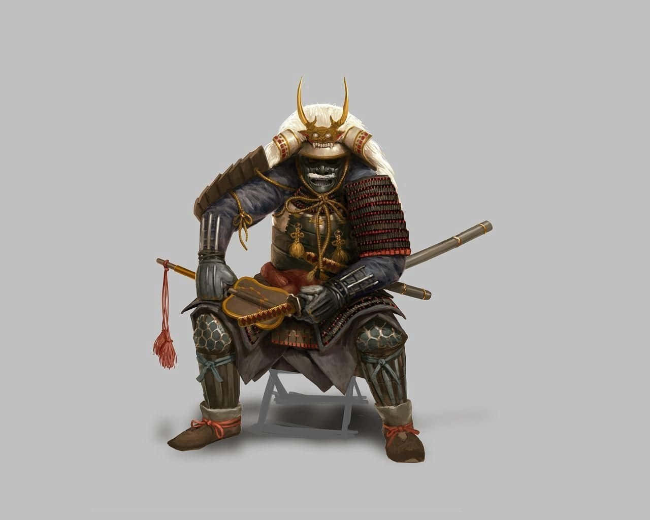 Powerful Shogun Warrior In Battle Wallpaper