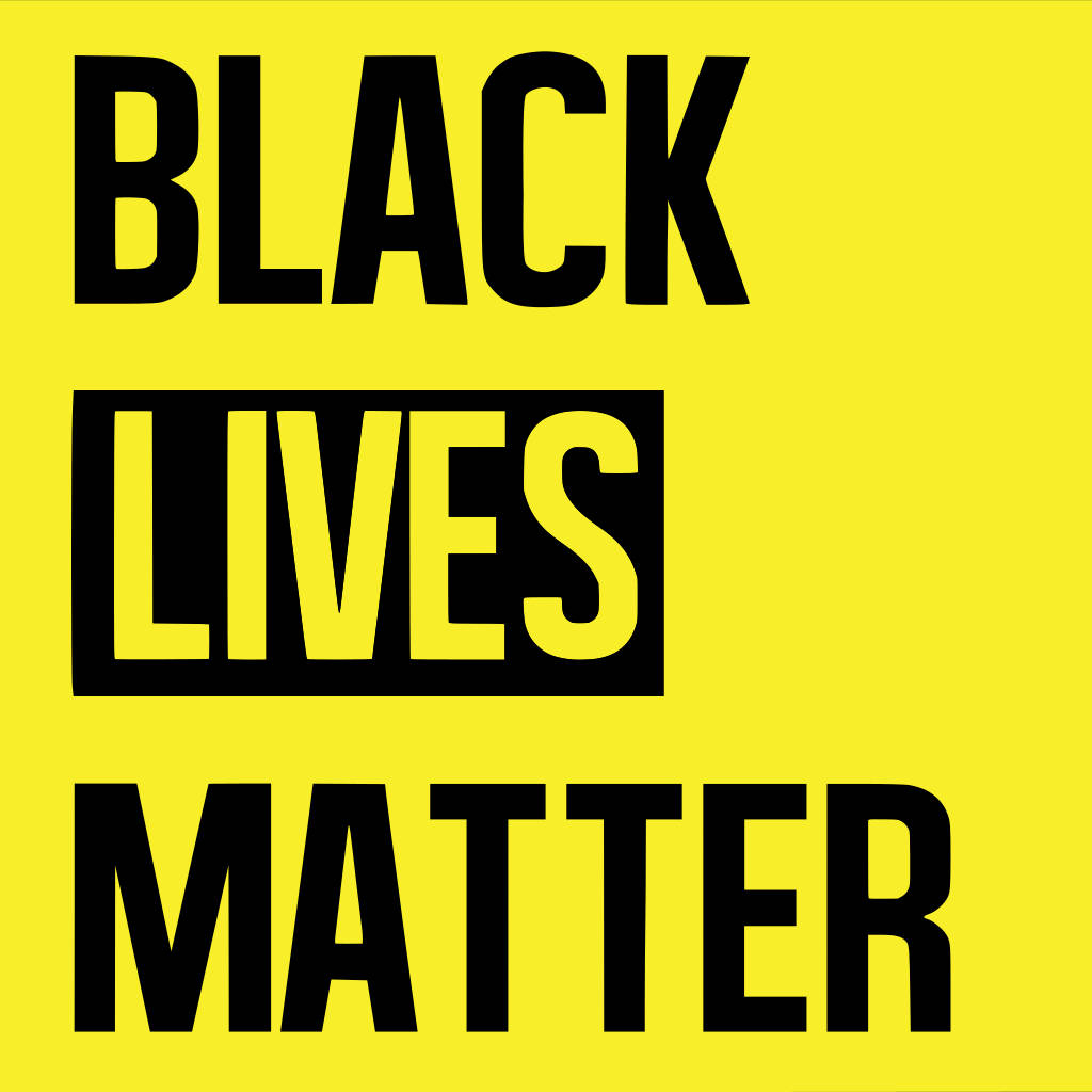 Powerful Yellow Black Lives Matter Mural Wallpaper