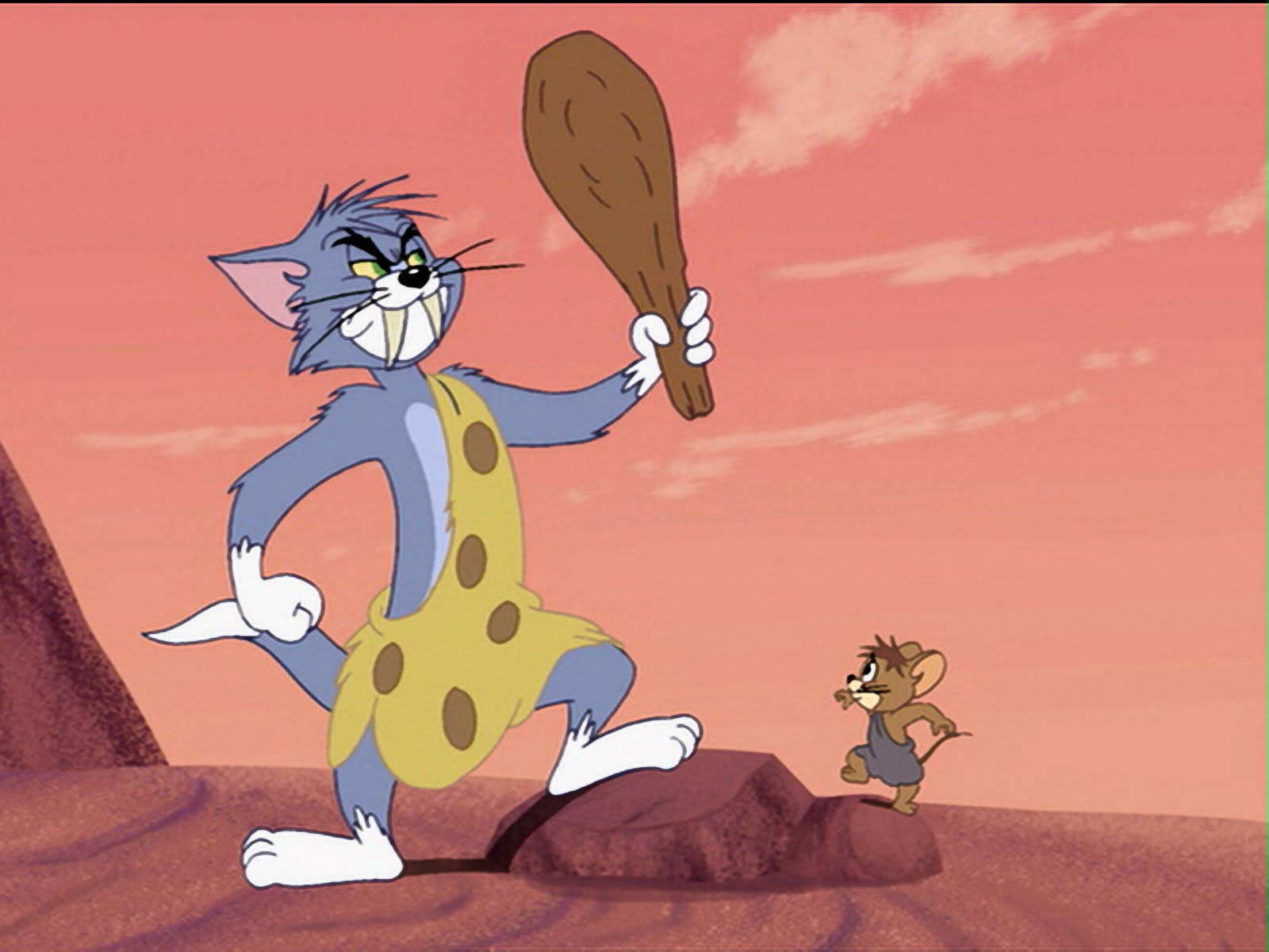 Pre-historic Tom Cat And Jerry Wallpaper