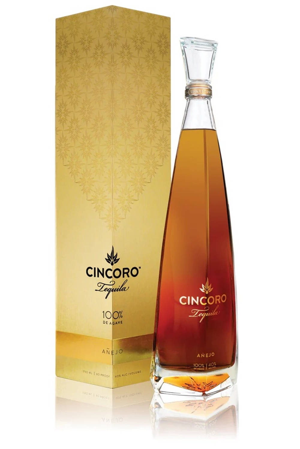 Premium Cincoro Tequila Anejo Bottle And Box Wallpaper