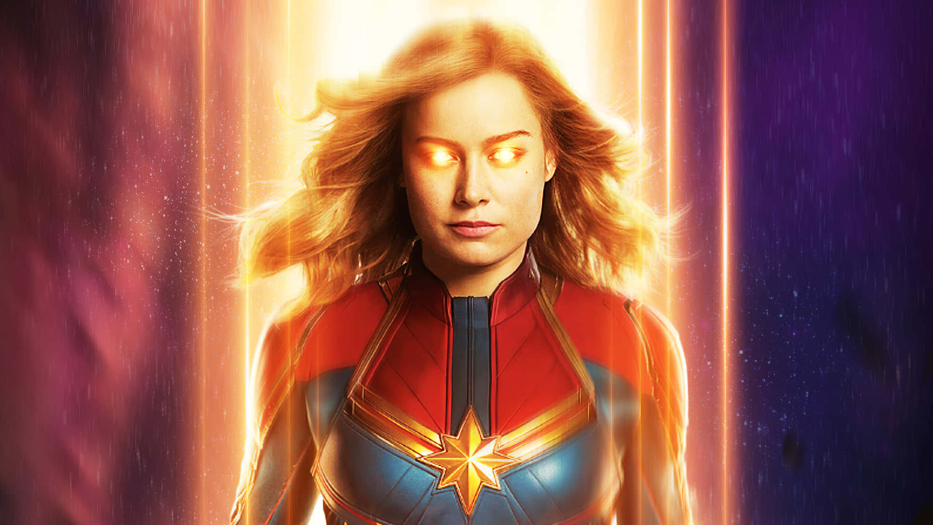“prepare To Take Flight - The All-powerful Captain Marvel Comes To Life!” Wallpaper