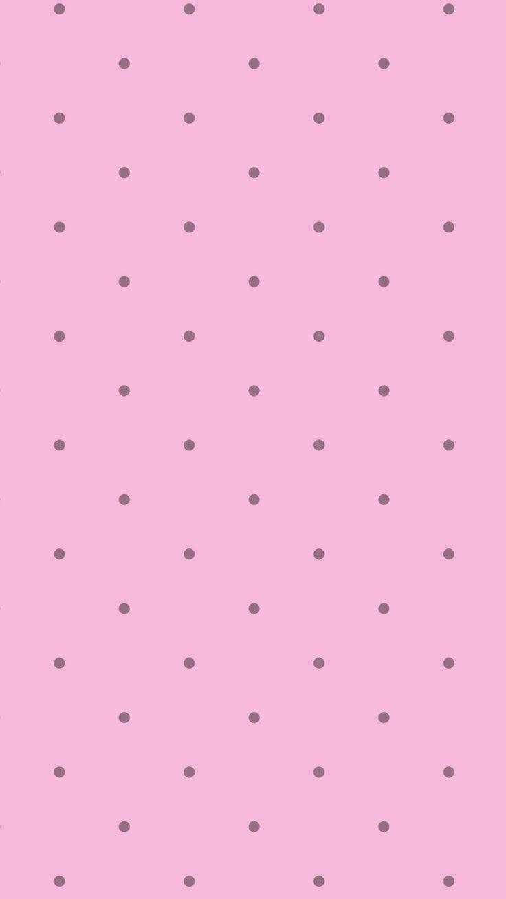 Preppy Pink Polka Dots Wallpaper