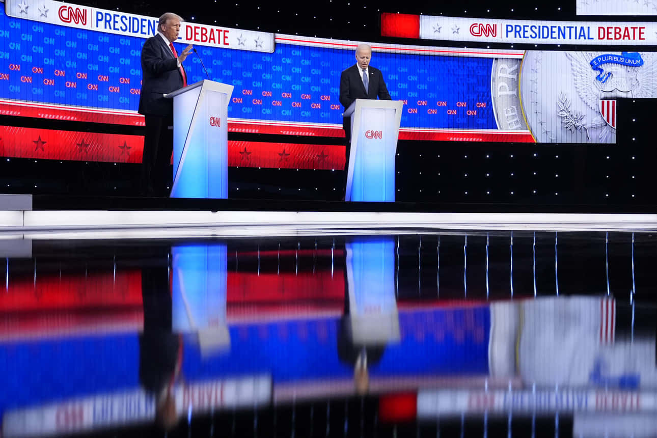 Presidential Debate C N N Stage Wallpaper