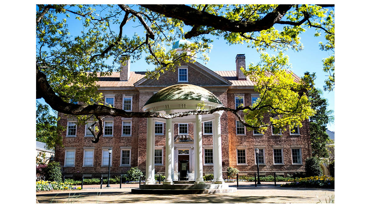 Prestigious University Of North Carolina Classical Architecture Wallpaper