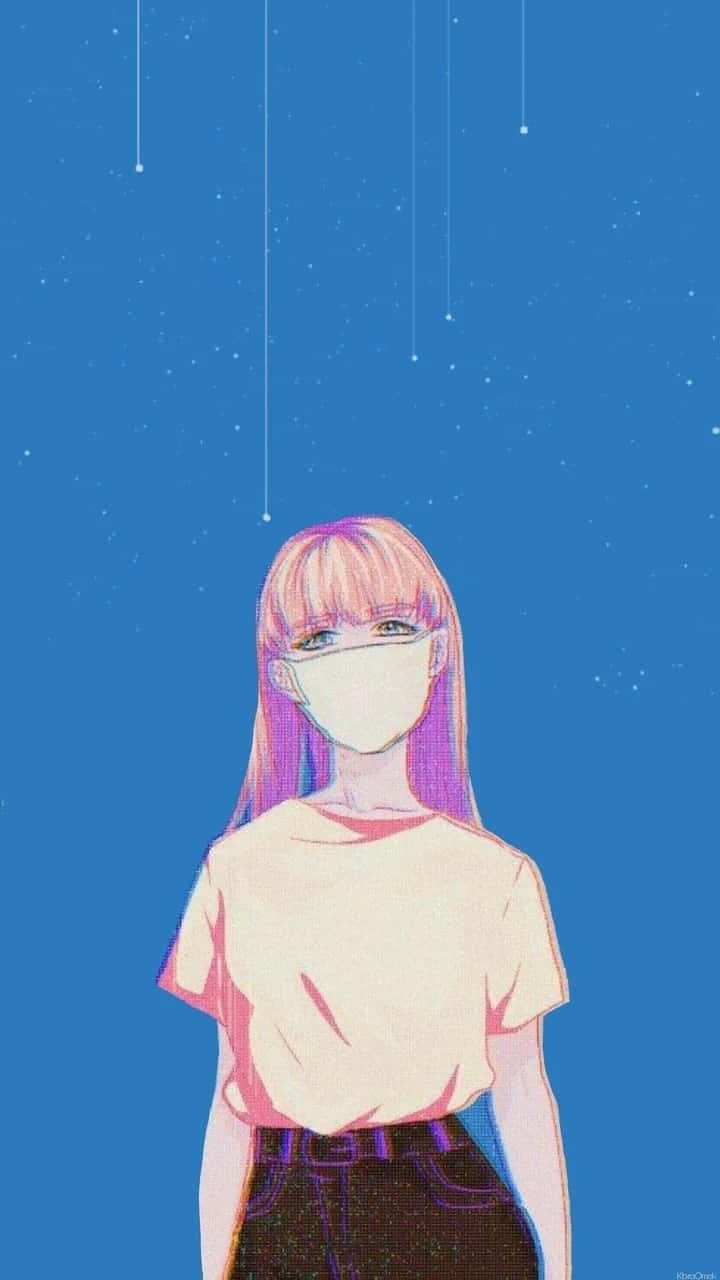 Pretty Anime Girl Aesthetic Wallpaper