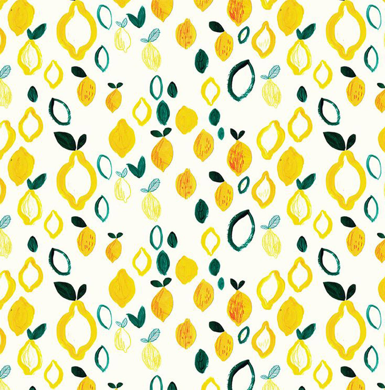 Pretty Lemon Pattern Wallpaper