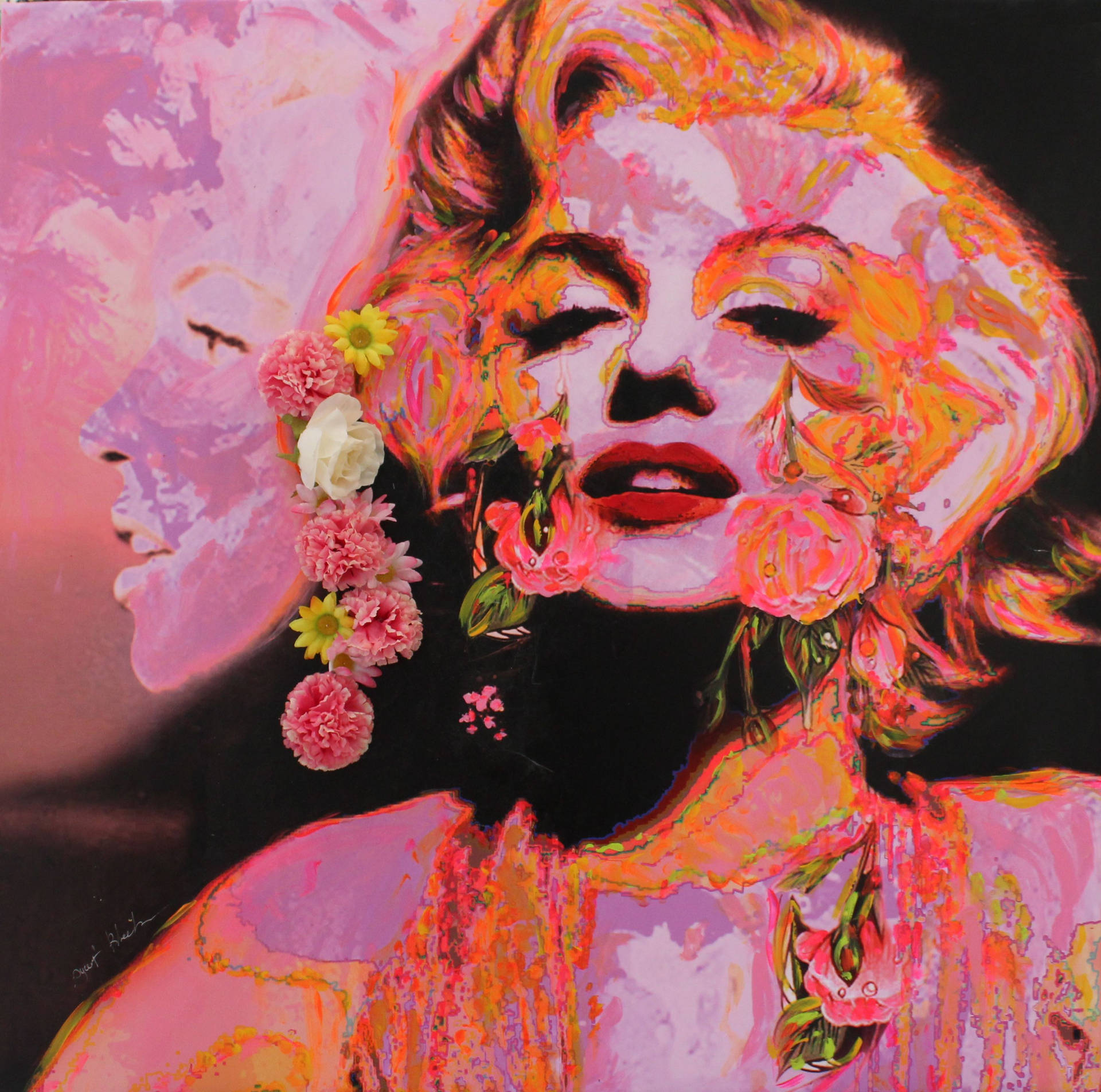 Pretty Marilyn Monroe Art Wallpaper
