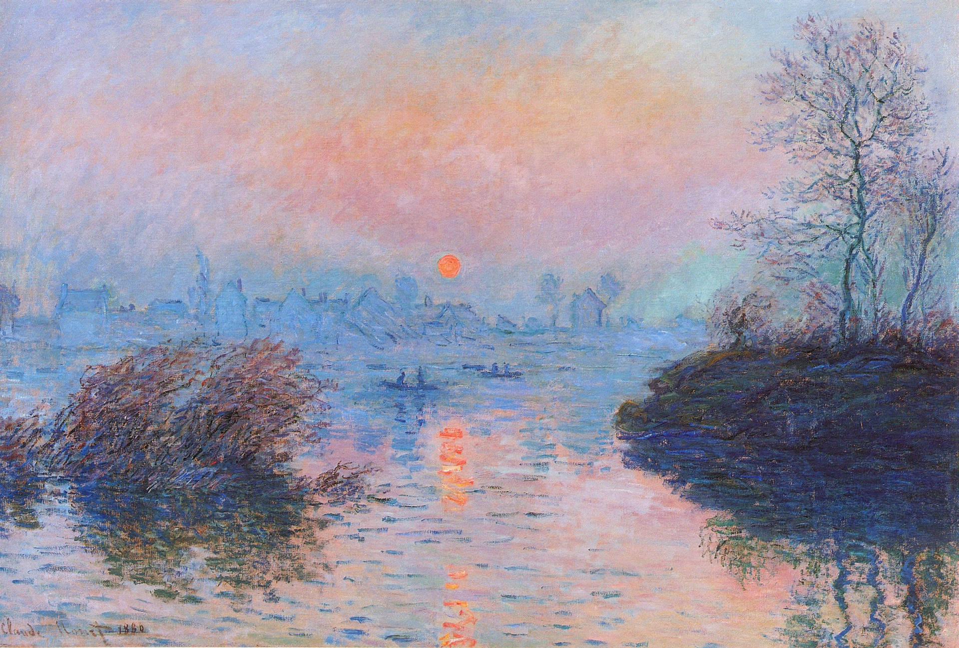 Pretty Monet Painting Wallpaper