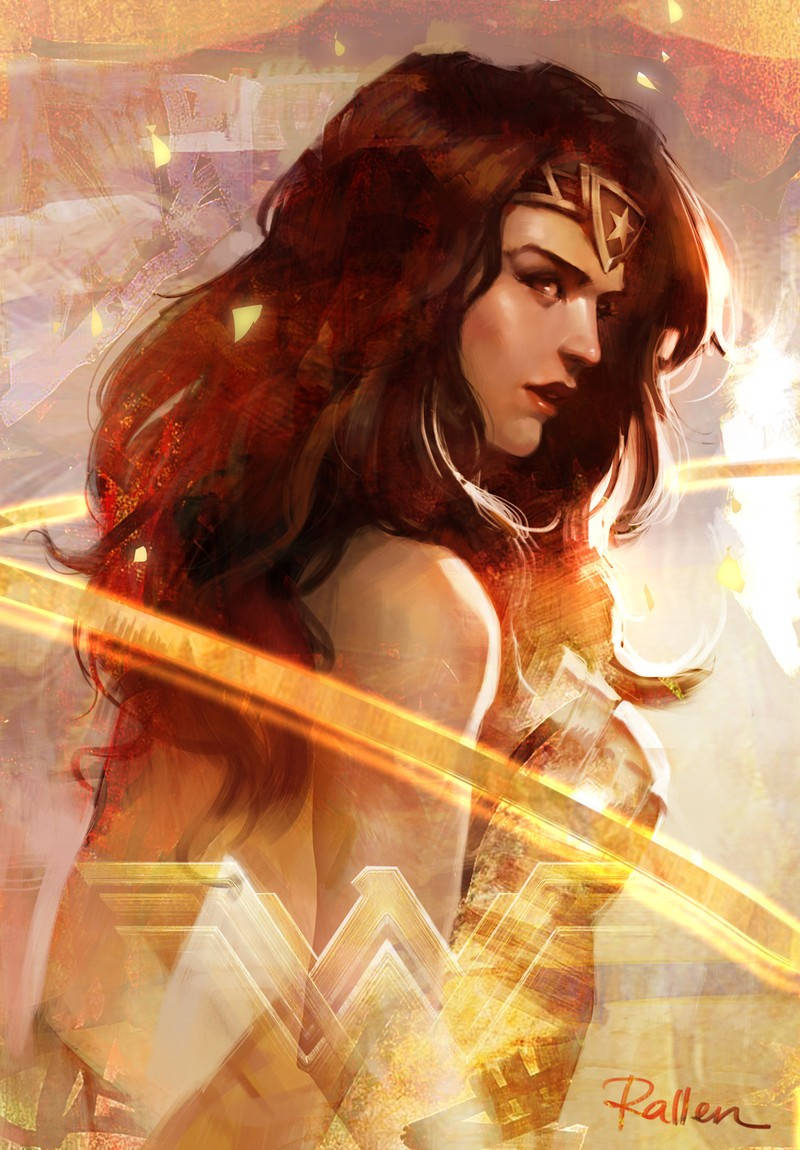 Pretty Wonder Woman Fan Art Wallpaper