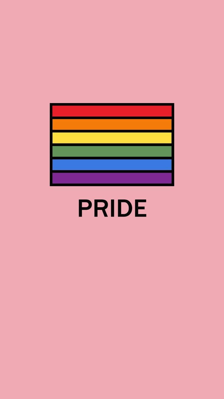 Pride Flag Simple Pink Wallpaper