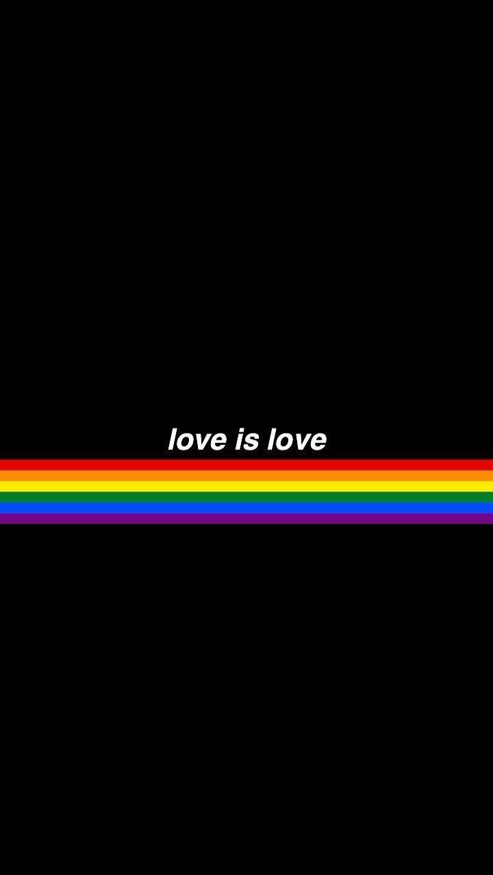Pride Rainbow Love Is Love Wallpaper