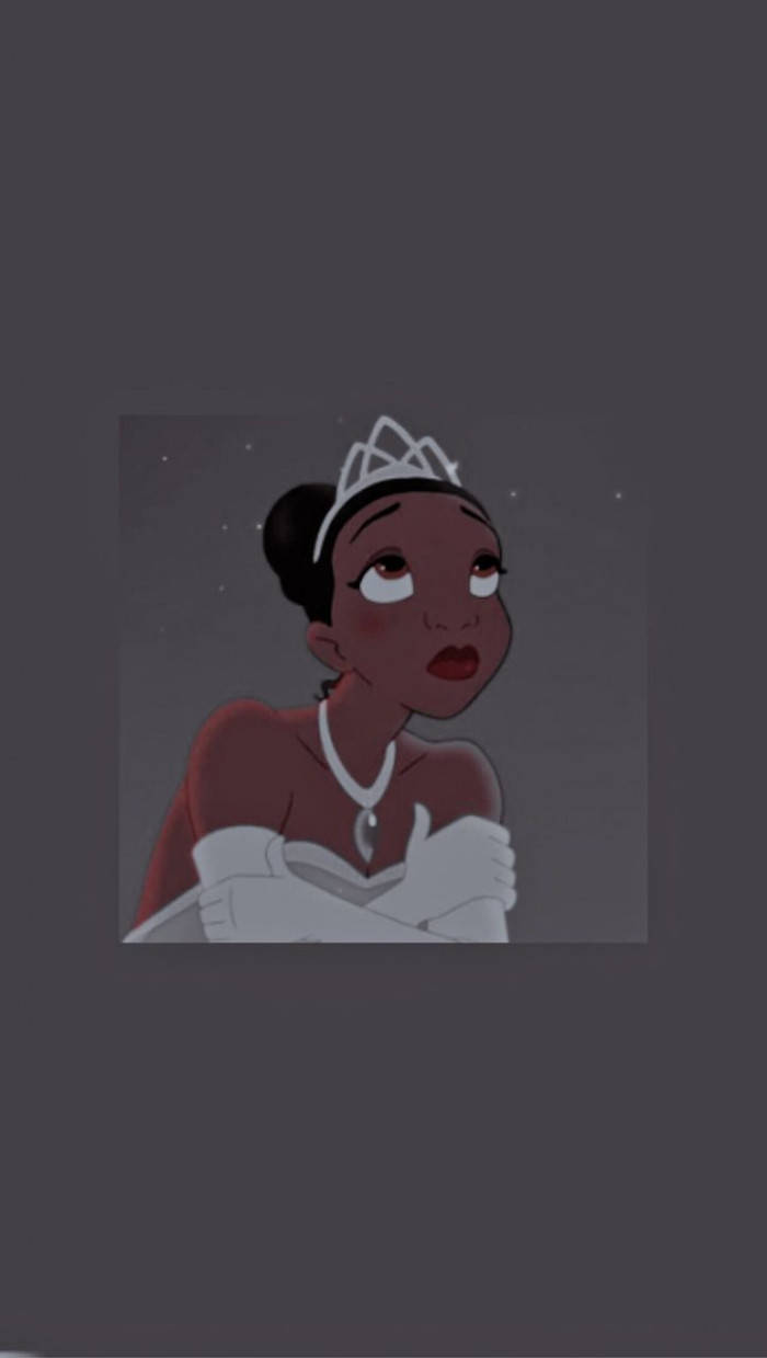 Princess Tiana Dark Aesthetic Cartoon Disney Wallpaper