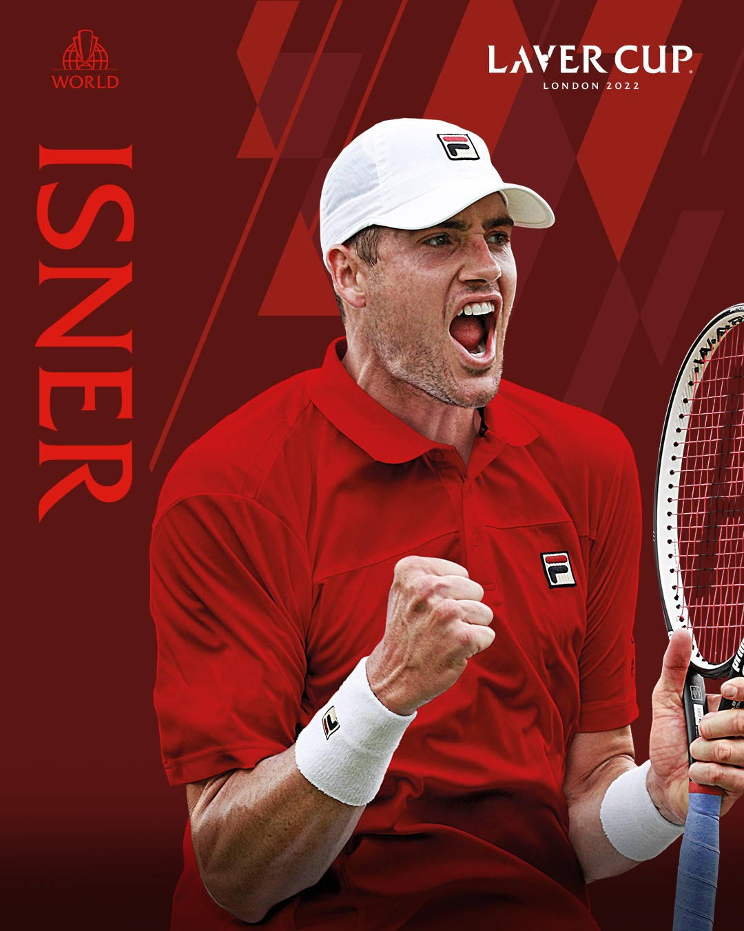 Professional Tennis Player John Isner In Action Wallpaper