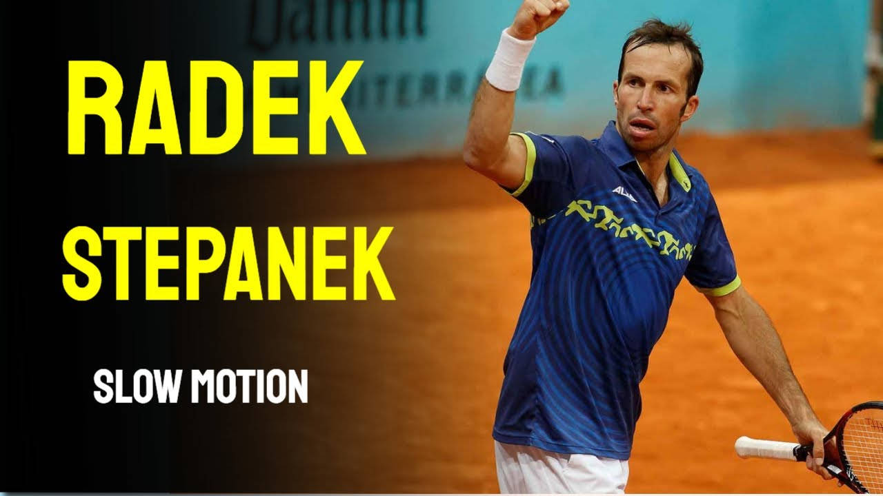 Professional Tennis Player, Radek Stepanek With A Clenched Fist In A Match Wallpaper