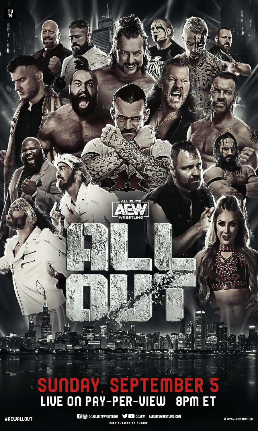 Professional Wrestling Comes To A New Stage – Aew! Wallpaper