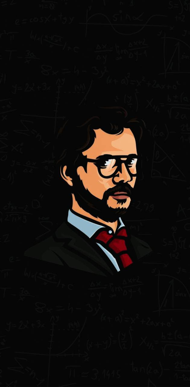 Professor Money Heist 4k Illustration Wallpaper