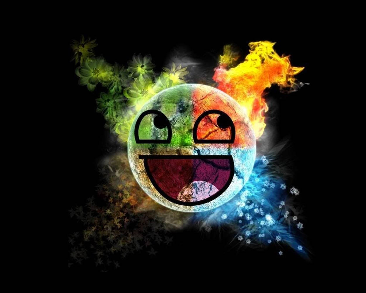 Profile Picture Four Elements Happy Face Wallpaper