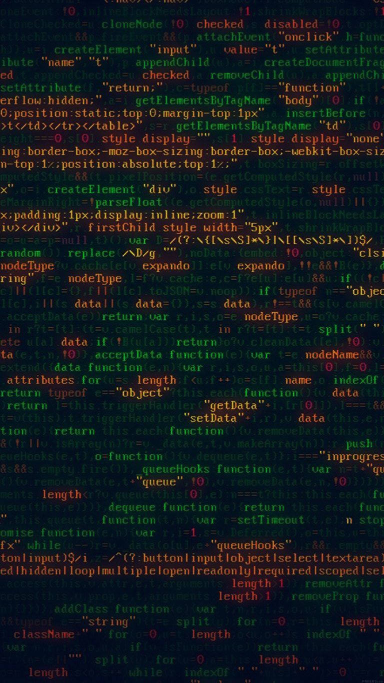 Programming Iphone Orange And Green Code Wallpaper