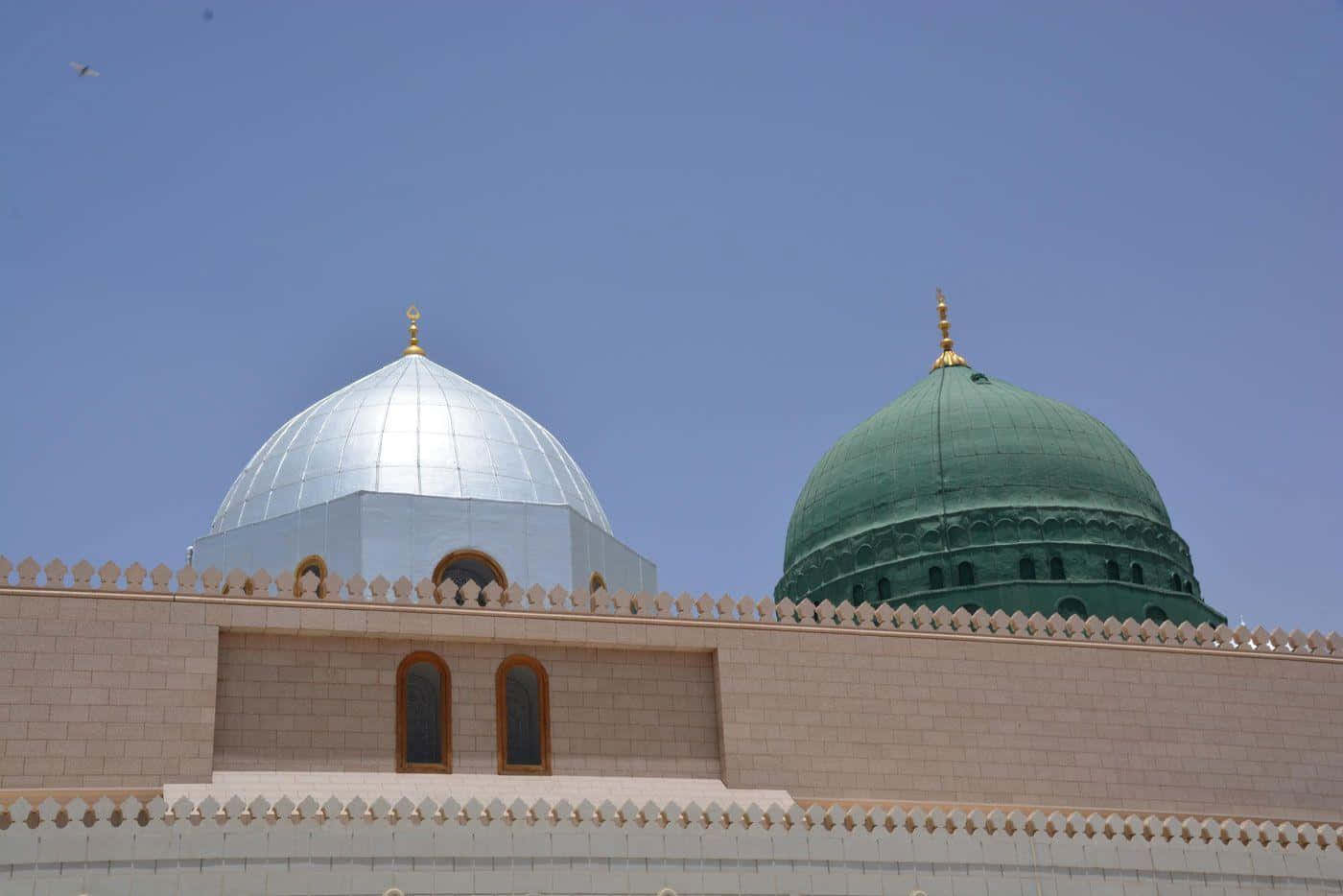 Prophet's Mosque Domes In Madina Wallpaper