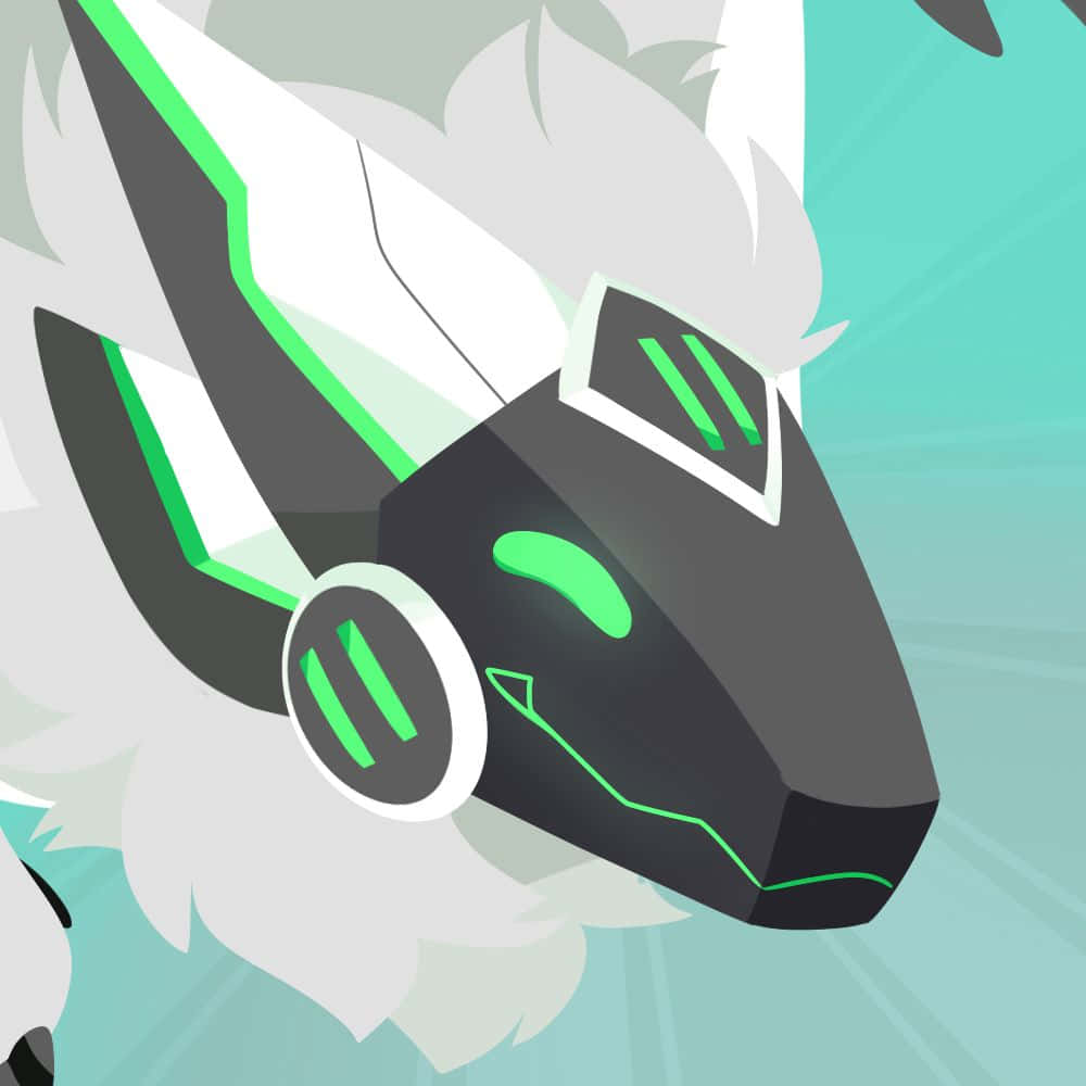 Protogen On Mint Wallpaper