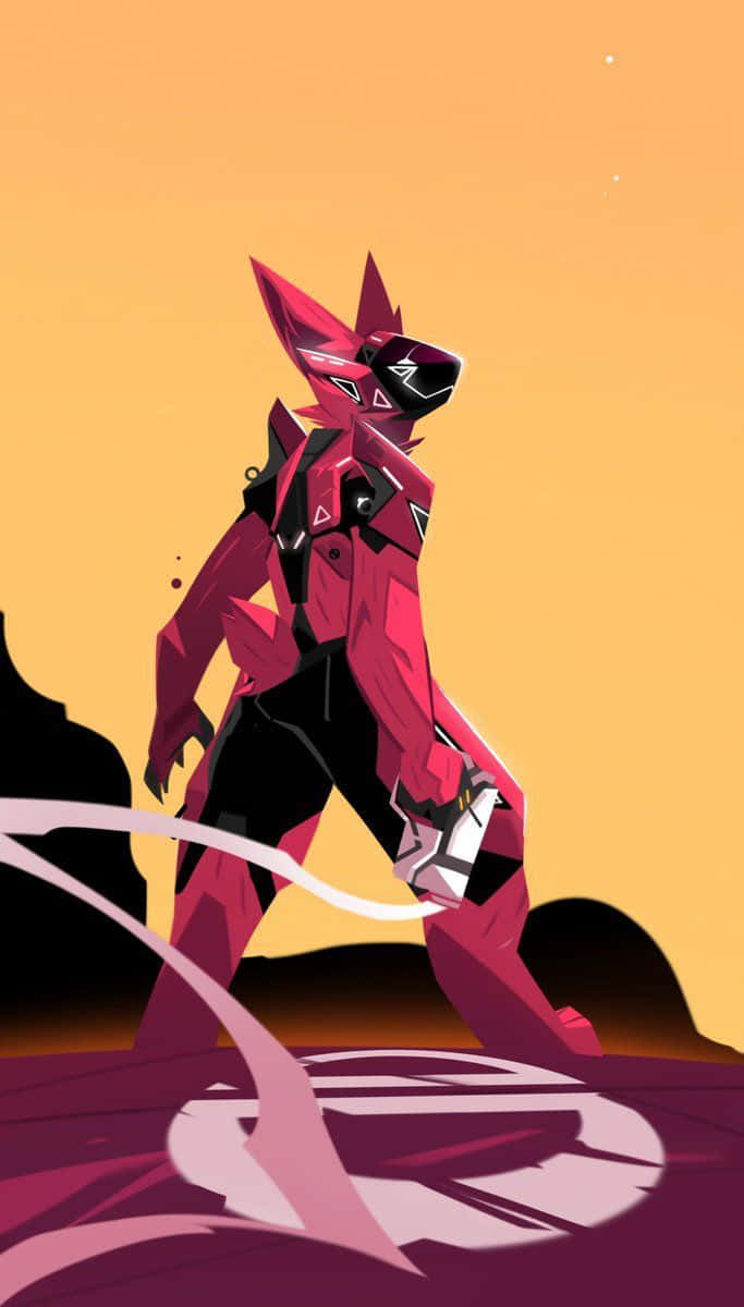 Protogen Red Wallpaper