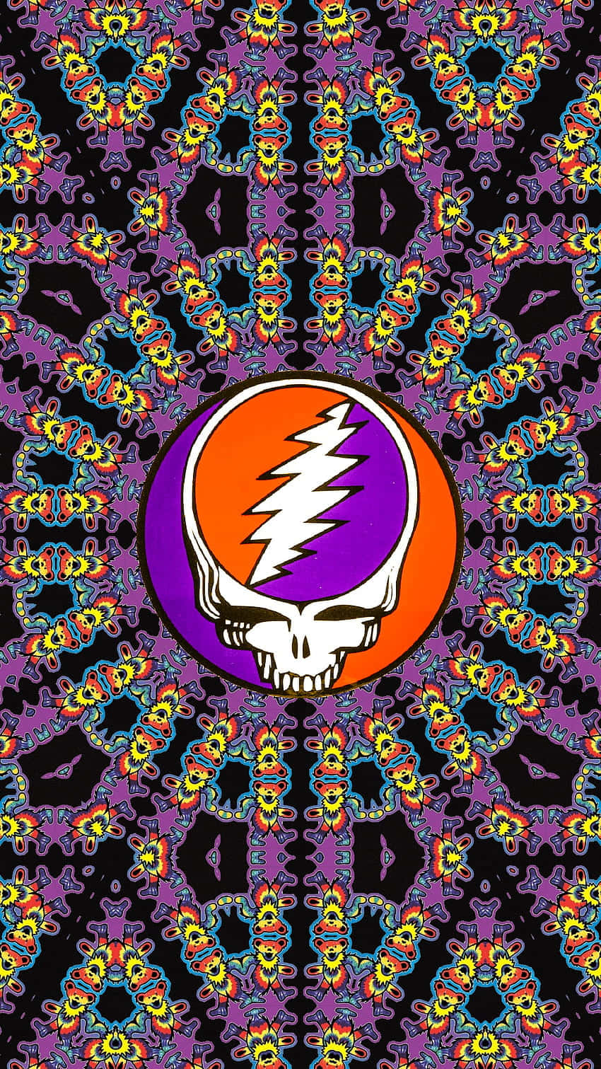 Psychedelic Art Print Grateful Dead Iphone Wallpaper