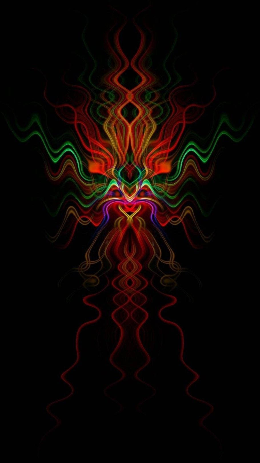 Psychedelic Iphone Wavy Figure Wallpaper