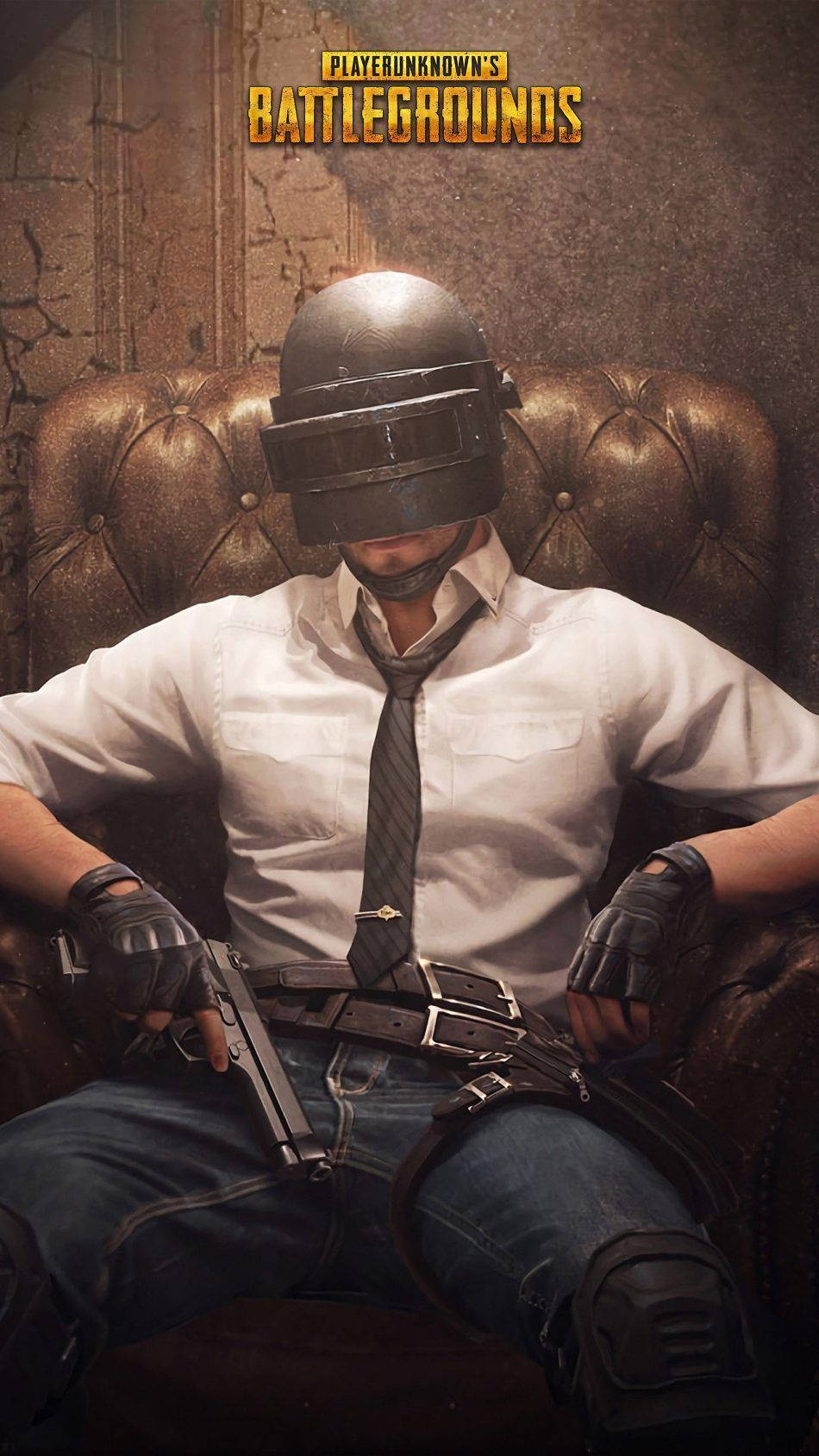 Pubg 3d Live Hd Helmet Guy Sitting Wallpaper