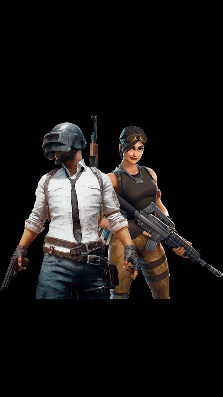 Pubg Hd Player Characters On Black Wallpaper