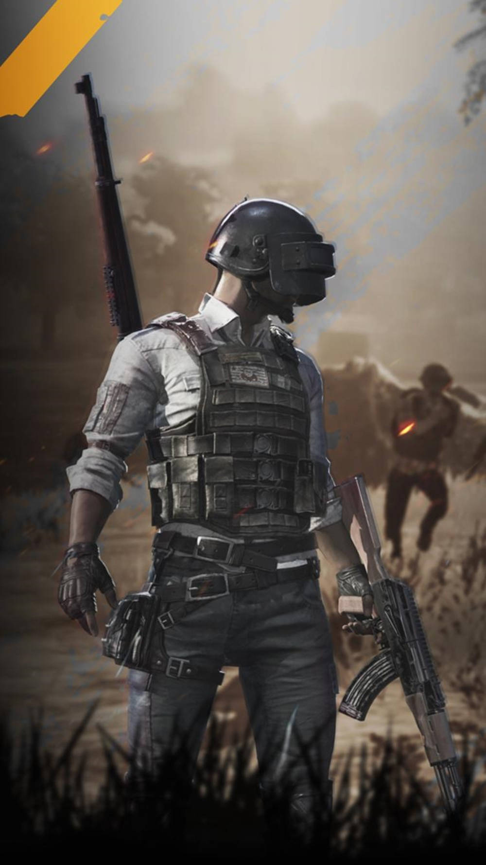 Pubg Lite Player Wearing Bulletproof Vest Wallpaper
