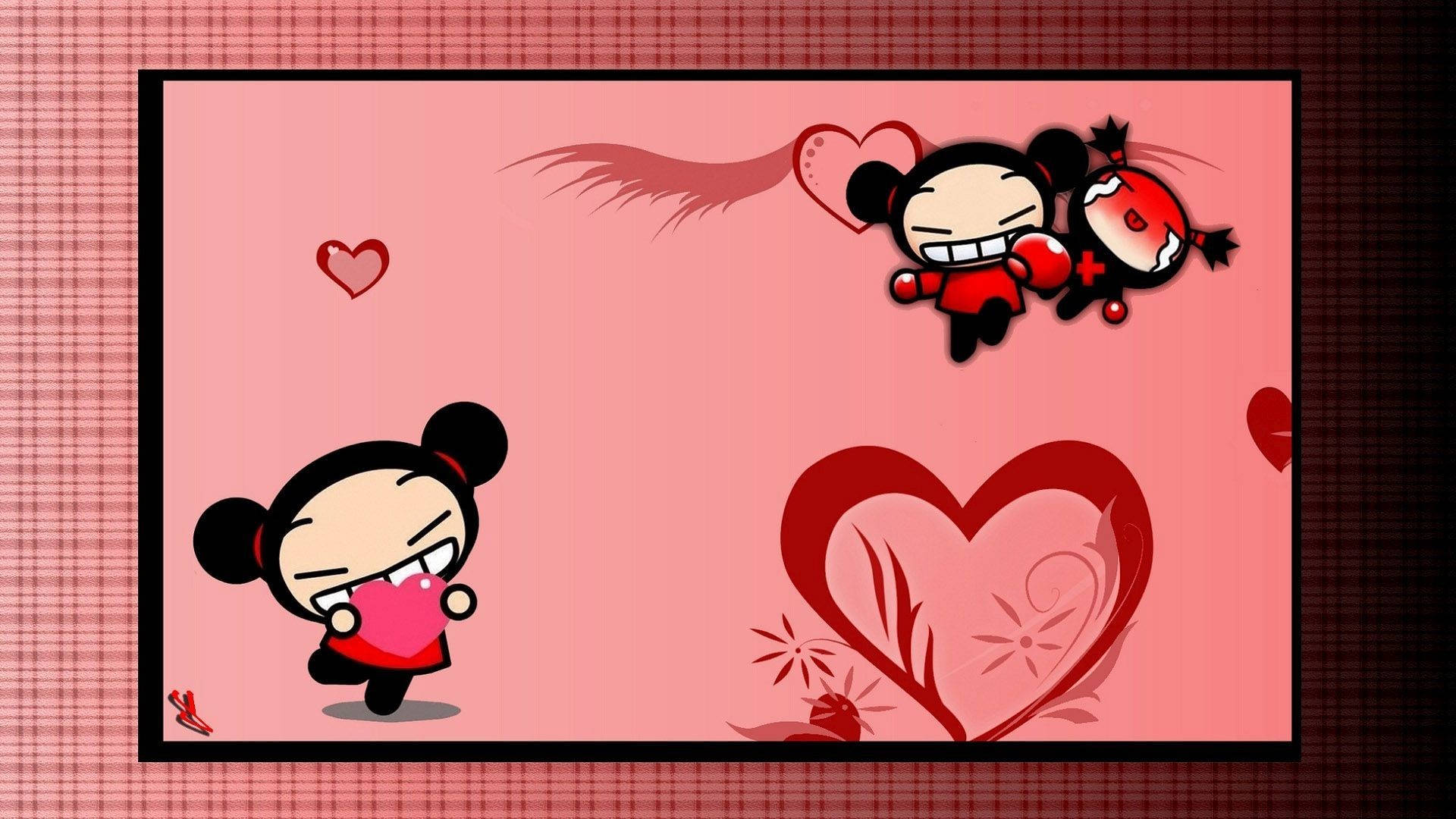 Download free Pucca And Garu With Flowers Wallpaper - MrWallpaper.com