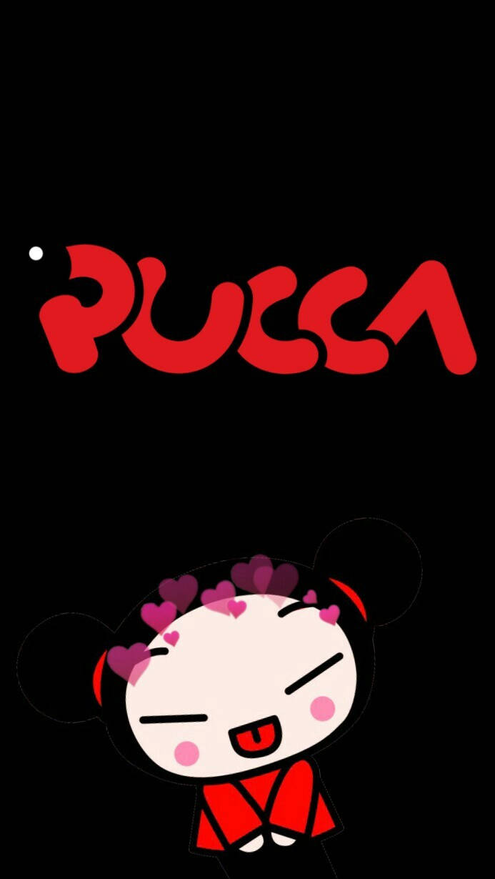 Pucca With Hearts Wallpaper