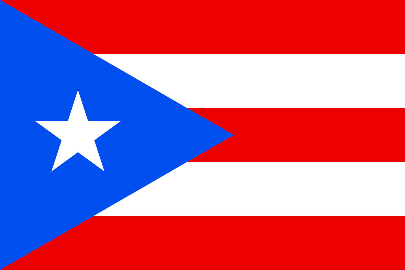 Puerto Rican Flag Minimalist Illustration Wallpaper