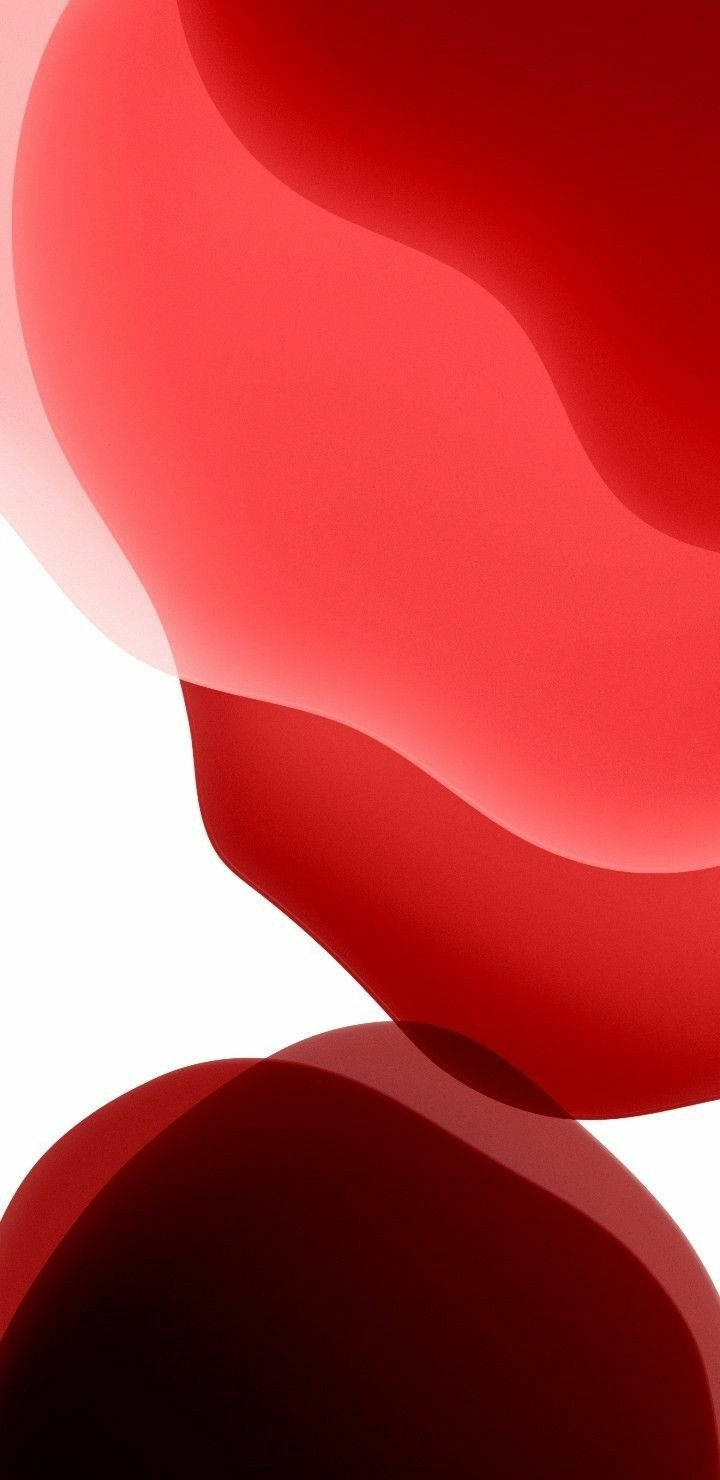 Pure Red Blob Shapes Wallpaper