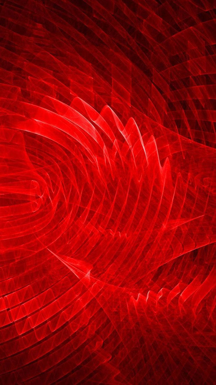 Pure Red Overlaping Fractal Wallpaper