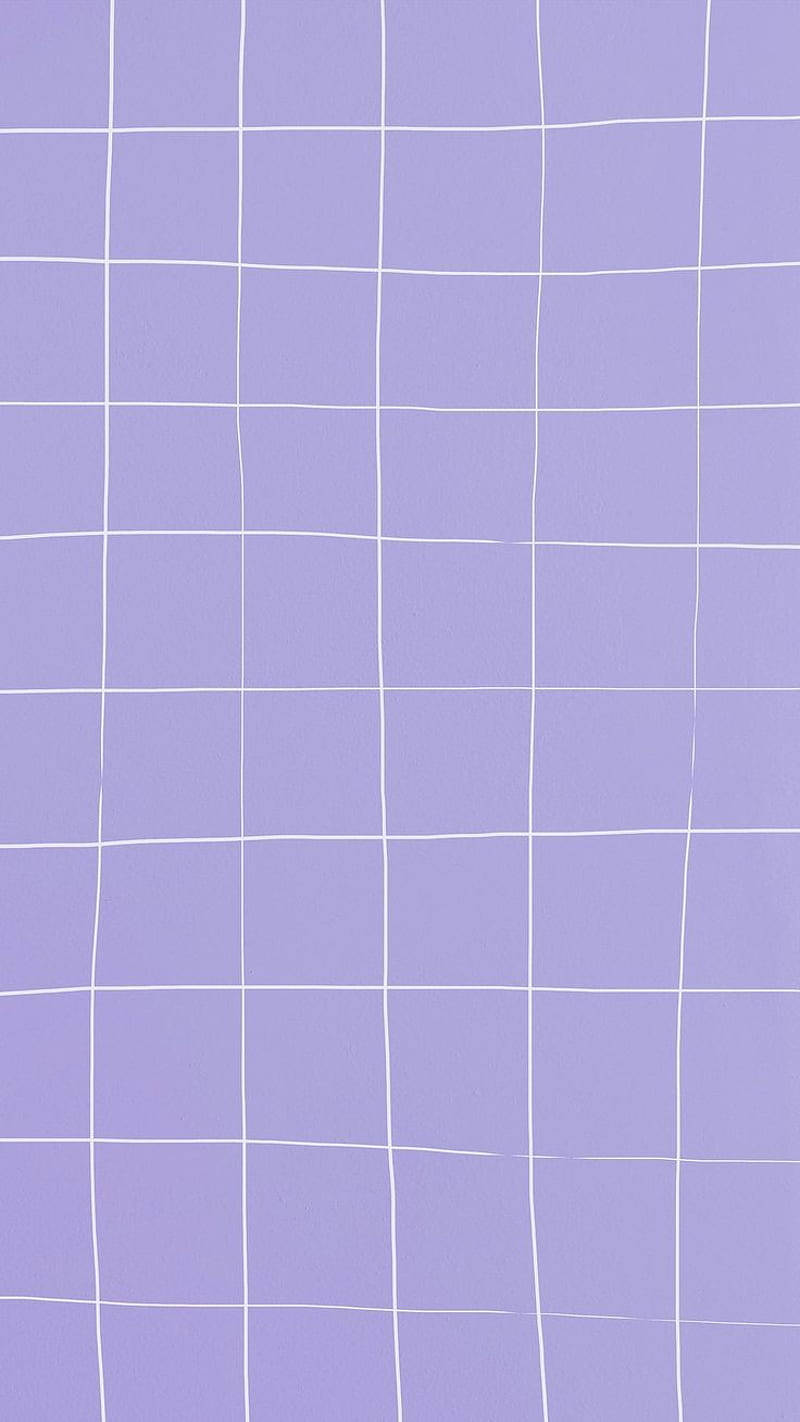 Purple Aesthetic Phone White Grid Wallpaper