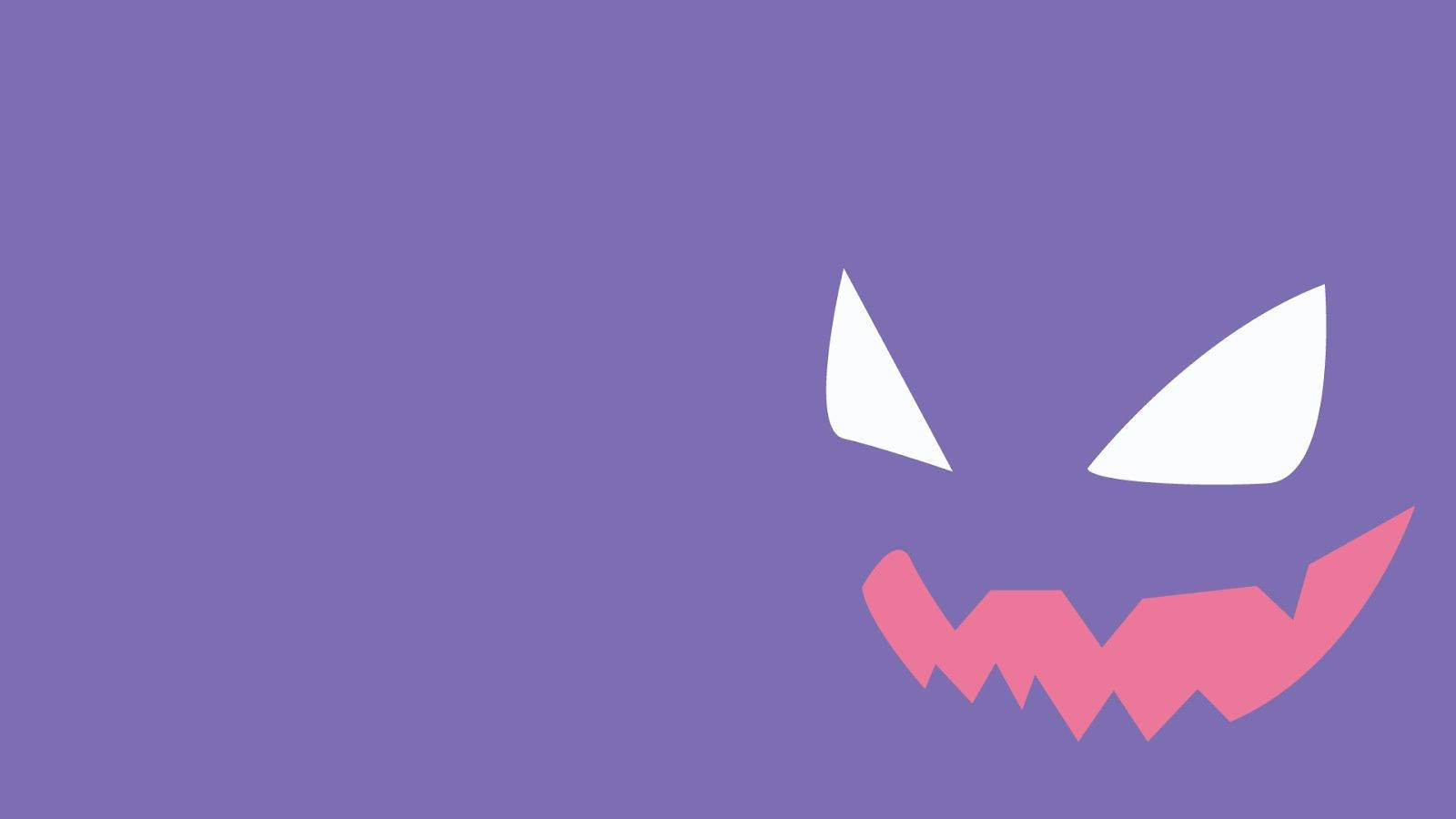 Purple Anime Aesthetic Haunter From Pokémon Wallpaper