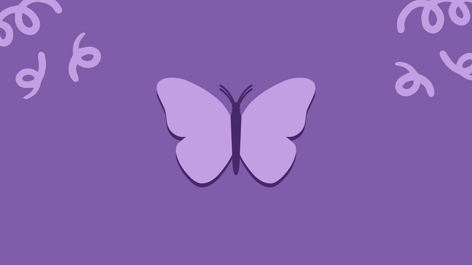 Purple Butterfly Cute Pc Background Ideas Wallpaper