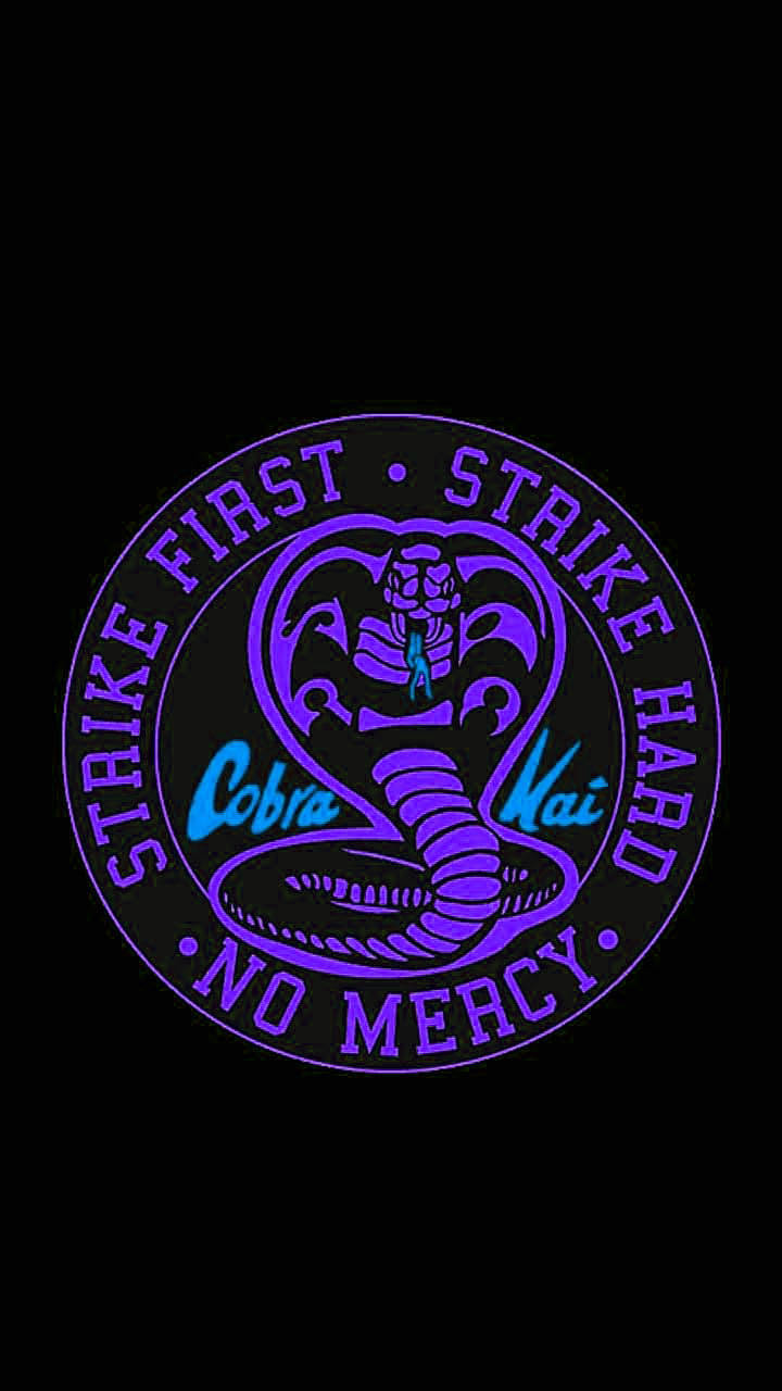 Purple Cobra Kai Phone Wallpaper